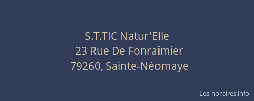 S.T.TIC Natur'Elle