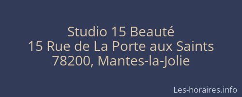 Studio 15 Beauté