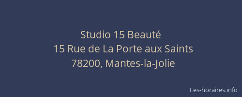 Studio 15 Beauté