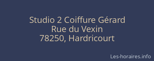 Studio 2 Coiffure Gérard