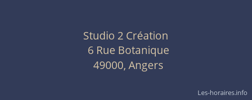 Studio 2 Création