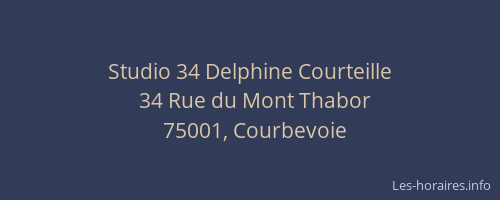Studio 34 Delphine Courteille
