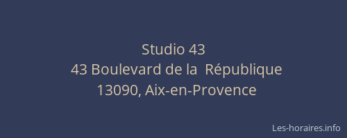 Studio 43