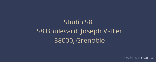 Studio 58