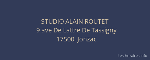 STUDIO ALAIN ROUTET