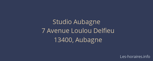 Studio Aubagne
