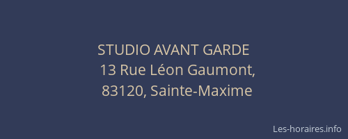 STUDIO AVANT GARDE