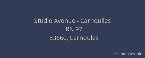 Studio Avenue - Carnoulles