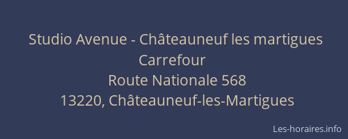 Studio Avenue - Châteauneuf les martigues Carrefour