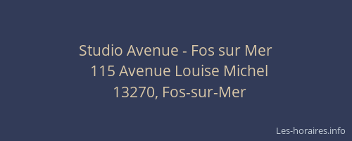 Studio Avenue - Fos sur Mer