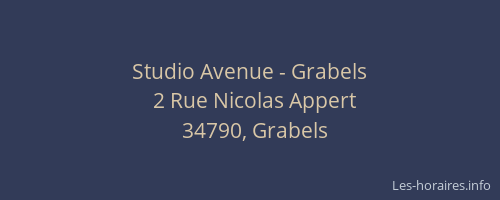 Studio Avenue - Grabels