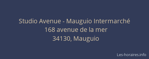 Studio Avenue - Mauguio Intermarché