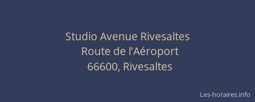 Studio Avenue Rivesaltes