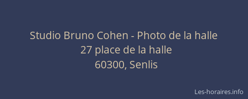 Studio Bruno Cohen - Photo de la halle