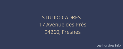 STUDIO CADRES
