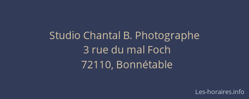 Studio Chantal B. Photographe