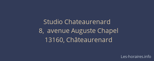 Studio Chateaurenard