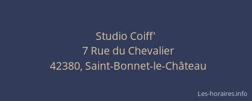 Studio Coiff'