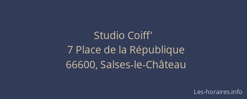 Studio Coiff'