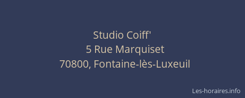 Studio Coiff'
