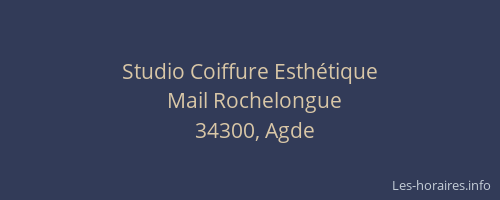 Studio Coiffure Esthétique