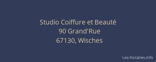 Studio Coiffure et Beauté
