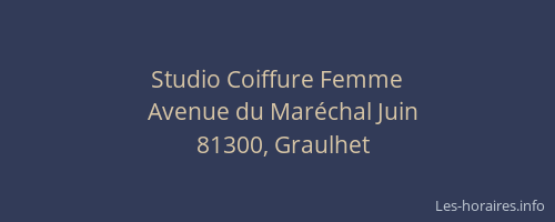 Studio Coiffure Femme