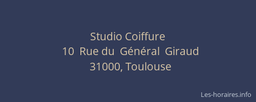 Studio Coiffure