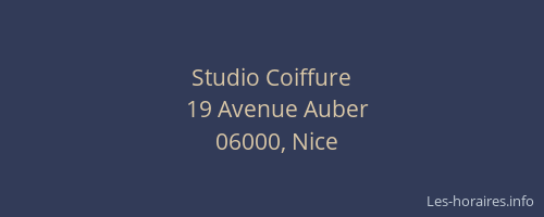 Studio Coiffure