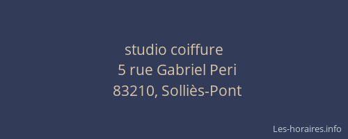 studio coiffure