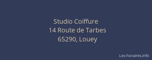 Studio Coiffure