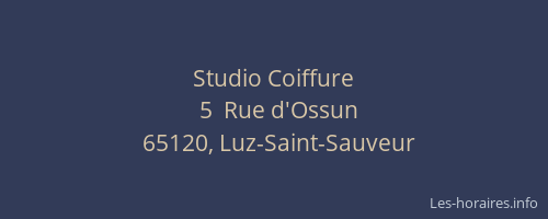 Studio Coiffure