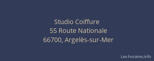 Studio Coiffure