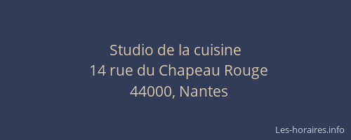 Studio de la cuisine