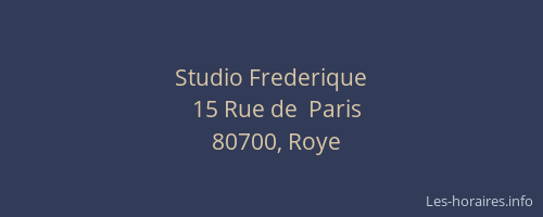 Studio Frederique