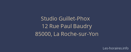 Studio Guillet-Phox