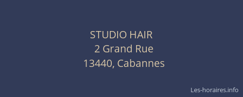 STUDIO HAIR
