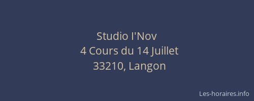 Studio I'Nov