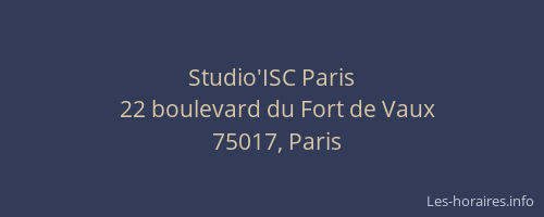 Studio'ISC Paris