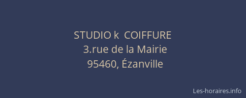STUDIO k  COIFFURE