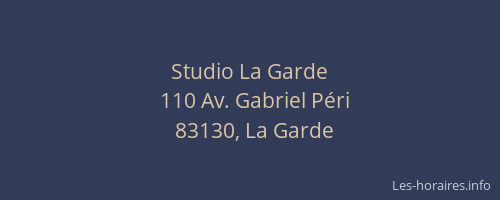 Studio La Garde