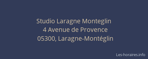 Studio Laragne Monteglin