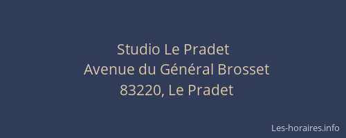Studio Le Pradet