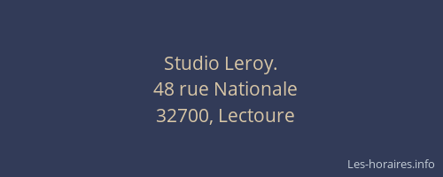Studio Leroy.