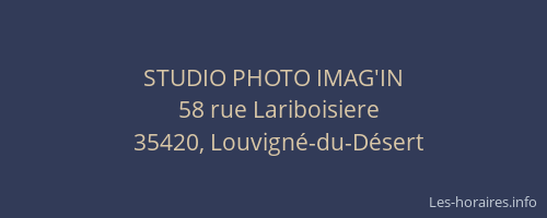 STUDIO PHOTO IMAG'IN