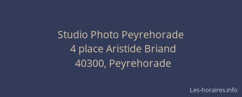 Studio Photo Peyrehorade