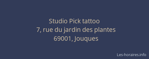 Studio Pick tattoo