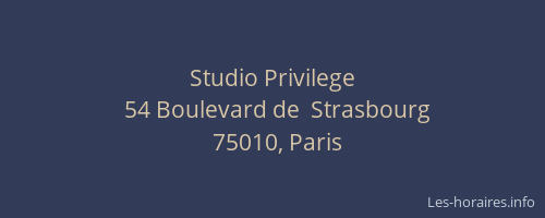 Studio Privilege