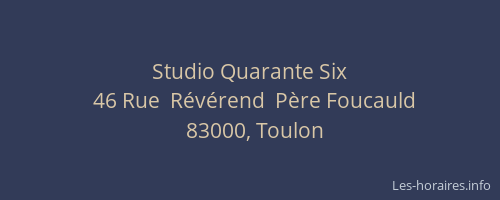 Studio Quarante Six