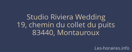 Studio Riviera Wedding